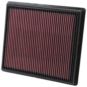 Cadillac XTS Air Filter - K&N Engineering - High-Flow Drop-In, Oiled Cotton, Washable/Reusable - `13-`18